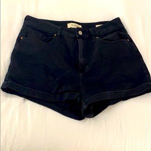 Black high waisted shorts